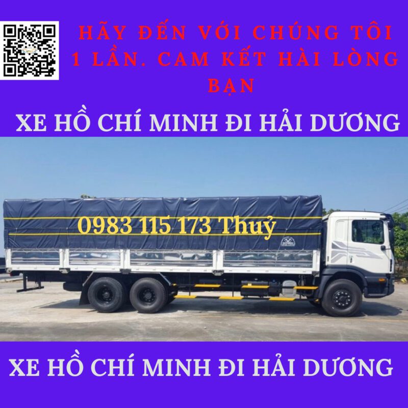 Chành xe gửi hàng từ Hồ Chí Minh đi Hải Dương