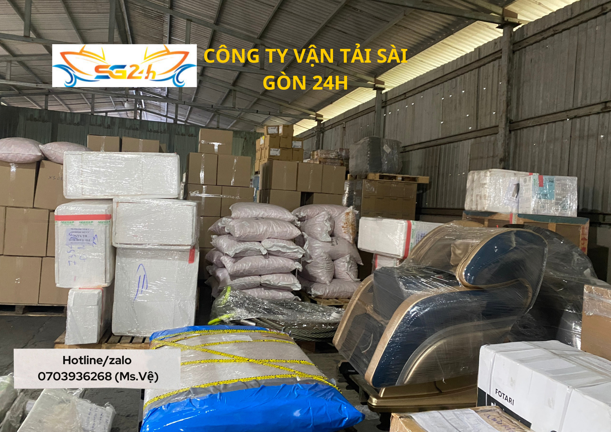 Những mặt hàng được phép vận chuyển tại Vận Tải Sài Gòn 24H