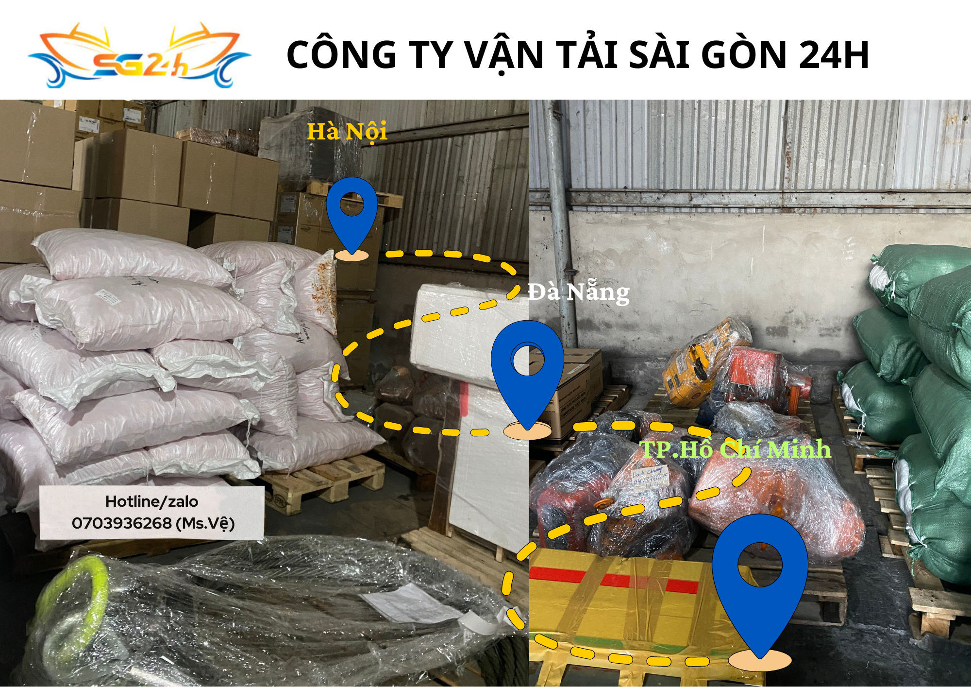 Vận chuyển hàng hoá Đà Nẵng vào Sài Gòn
