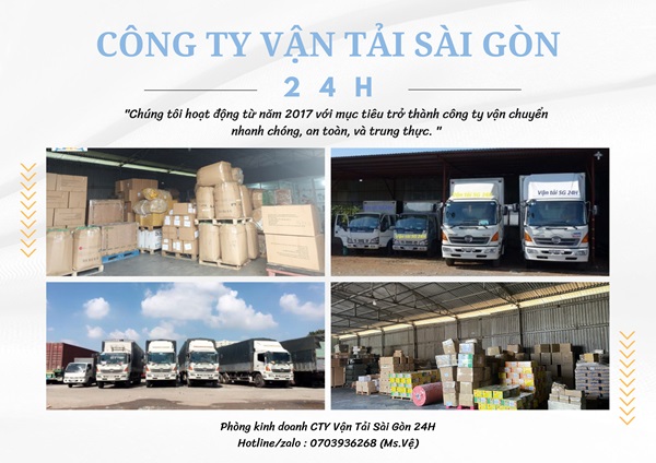 Vận chuyển hàng uy tín, nhanh chóng tại Vận Tải Sài Gòn 24H